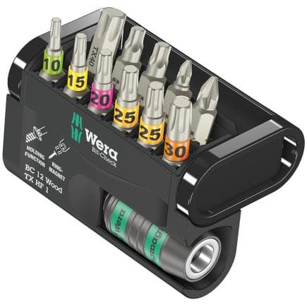 WERA 05057435001 - Jeu de embouts Torx Wood (12 pcs.)