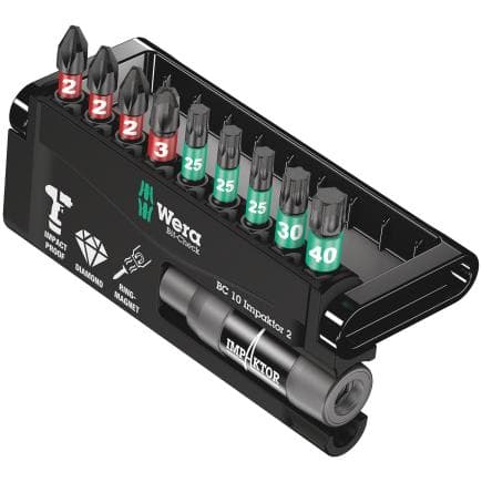 WERA 05057682001 - Jeu de embouts Impaktor (10 pcs.)