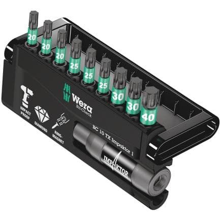 WERA 05057688001 - Jeu de embouts Impaktor Torx (10 pcs.)