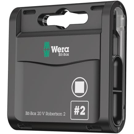 WERA 05057790001 - Embouts pour vis à empreinte carrée (20 pcs.)