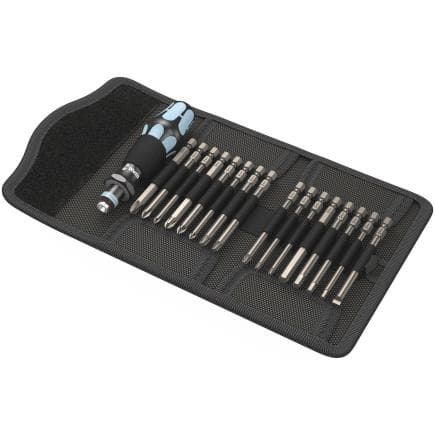 WERA 05071116001 - Jeu de tournevis et embouts en acier inoxydable (17 pcs.)