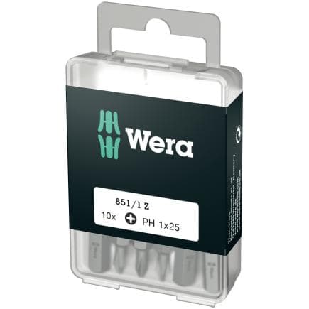WERA 05072400001 - Embouts Phillips (10 pcs.) (emballage libre-service)