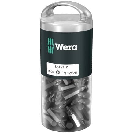 WERA 05072441001 - Embouts Phillips (100 pcs.) (emballage libre-service)