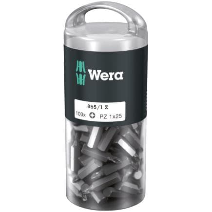 WERA 05072444001 - Embouts Pozidriv (100 pcs.) (emballage libre-service)