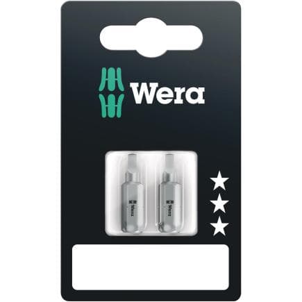 WERA 05073075001 - Embouts pour vis à empreinte carrée (2 pcs.) (emballage libre-service)
