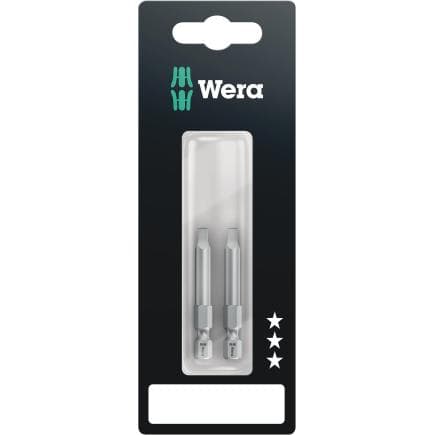 WERA 05073076001 - Embouts pour vis à empreinte carrée (2 pcs.) (emballage libre-service)