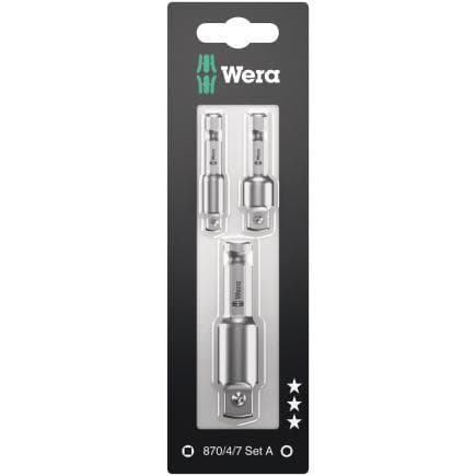 WERA 05073200001 - Jeu d'adaptateurs (3 pcs.) (emballage libre-service)