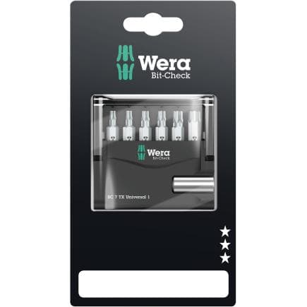 WERA 05073404001 - Jeu de embouts Torx (7 pcs.) (emballage libre-service)