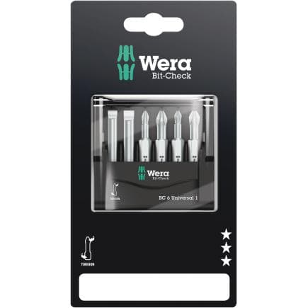 WERA 05073635001 - Jeu de embouts (6 pcs.) (emballage libre-service)