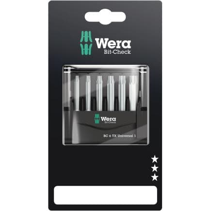 WERA 05073637001 - Jeu de embouts (6 pcs.) (emballage libre-service)