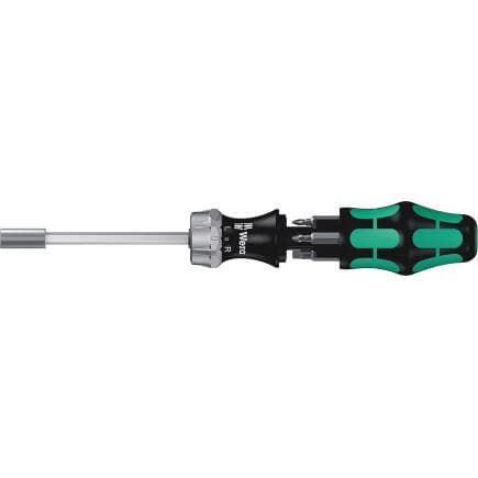 WERA 05073660001 - Jeu de tournevis à cliquet et d'embouts (6 pcs.) (emballage libre-service)