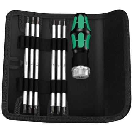 WERA 05073665001 - Jeu de tournevis Vario avec embouts (7 pcs.) (emballage libre-service)