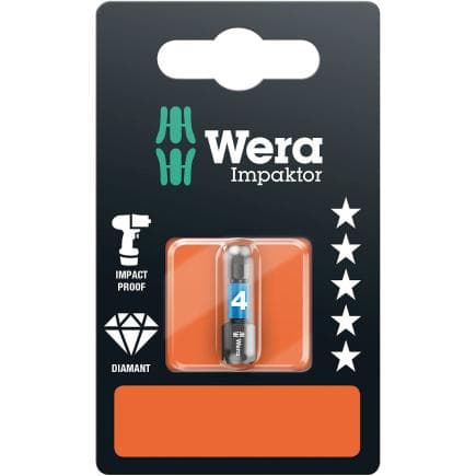 WERA 05073906001 - Embouts Hex-Plus Impaktor (emballage libre-service)