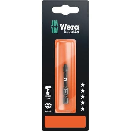 WERA 05073961001 - Embouts Pozidriv Impaktor (emballage libre-service)