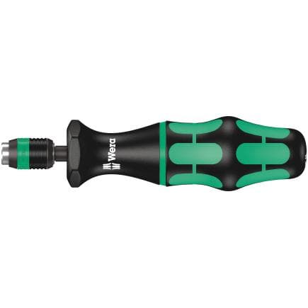WERA 05074720001 - Tournevis dynamométriques avec valeur préréglée en usine pouces avec mandrin à serrage rapide Rapidaptor 105 mm