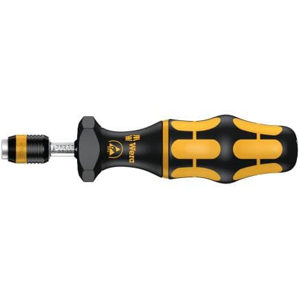 WERA 05074733001 - Tournevis dynamométrique réglable ESD pouces avec mandrin à serrage rapide Rapidaptor