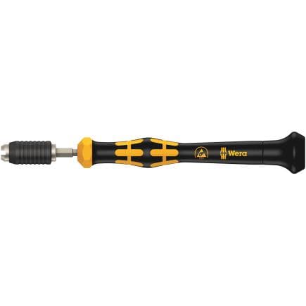 WERA 05074800001 - Tournevis dynamométriques ESD micro avec valeur préréglée en usine et mandrin à serrage rapide