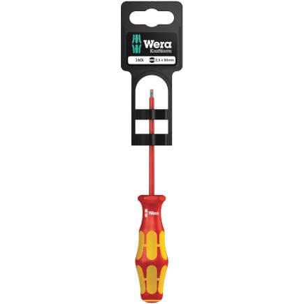 WERA 05100000001 - Tournevis isolé pour vis à fente (emballage libre-service)