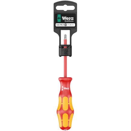 WERA 05100019001 - Tournevis isolé pour vis PlusMinus Phillips/à fente (emballage libre-service)