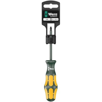 WERA 05100024001 - Tournevis isolé VDE pour vis à empreinte carrée (emballage libre-service)