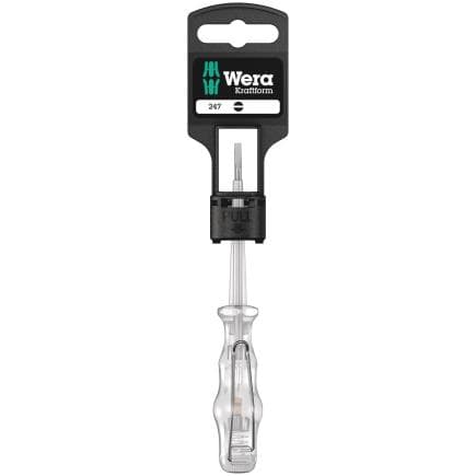 WERA 05100100001 - Testeur de phase unipolaire (emballage libre-service)