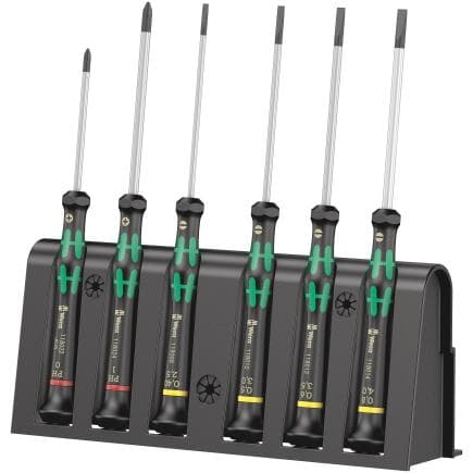 WERA 05118152001 - Jeu de tournevis électronicien avec rack (6 pcs.)