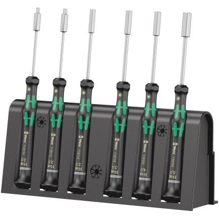 WERA 05118158001 - Jeu de tournevis électronicien avec rack (6 pcs.)