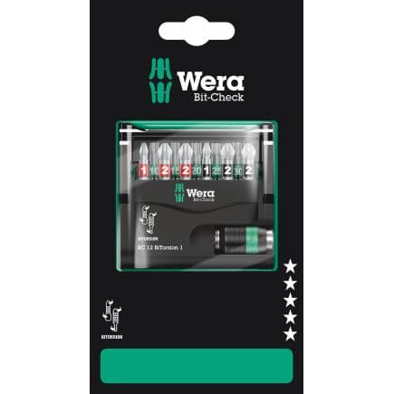WERA 05136385001 - Jeu de douilles BiTorsion (12 pcs.) (emballage libre-service)