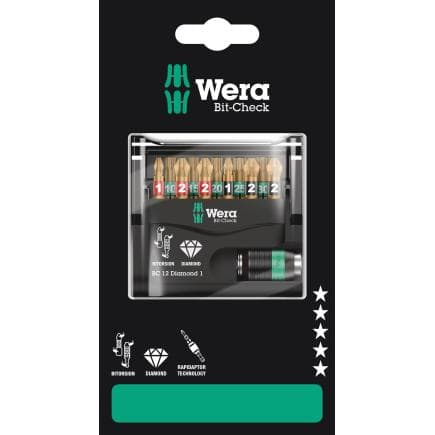 WERA 05136392001 - Jeu de douilles Diamond (12 pcs.) (emballage libre-service)