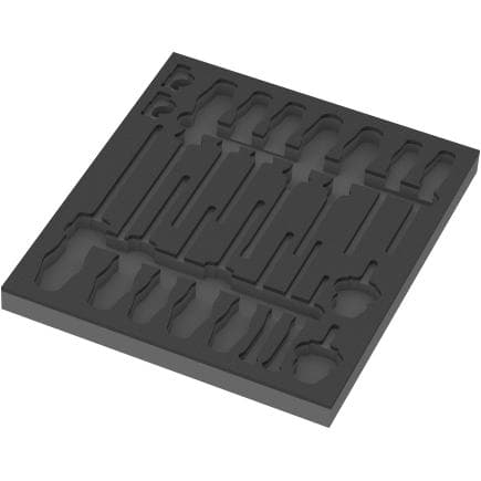 WERA 05137310001 - Insert en mousse pour jeu de "Tournevis 1" (sans outils) 344 x 30 x 392 mm