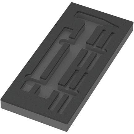 WERA 05137382001 - Insert en mousse pour jeu de "Marteaux 1" (sans outils) 172 x 30 x 392 mm