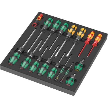 WERA 05150101001 - "Jeu de tournevis 1" in insert en mousse (18 pcs.)
