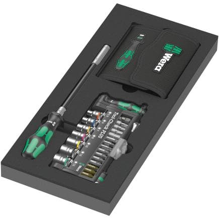 WERA 05150150001 - "Jeu Kraftform Kompakt et Tool-Check PLUS 1" in insert en mousse (57 pcs.)