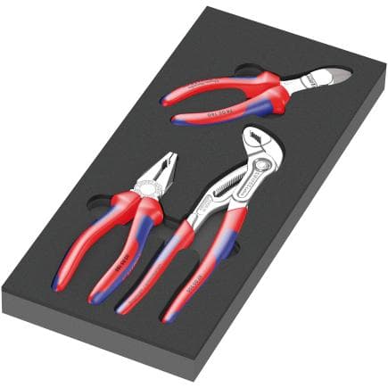 WERA 05150180001 - "Jeu de pinces Knipex 1" in insert en mousse (3 pcs.)