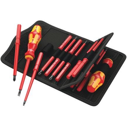 WERA 05347108001 - Jeu de tournevis VDE pouces (18 pcs.)