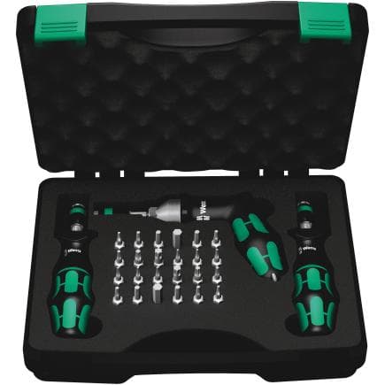 WERA 05350451001 - Jeu de tournevis dynamométriques 2,5-55,0 in.lbs. (27 pcs.)
