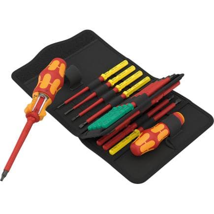WERA 05006619001 - Jeu de tournevis interchangeables VDE 1000V pouces (17 pièces)