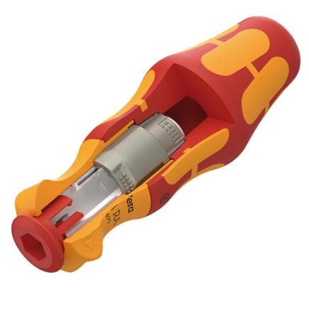 WERA 05057490001 - 837 i RA- Poignée porte-lame Kraftform avec fonction cliquet 9 x 115 mm