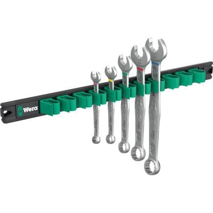 WERA 05020234001 - 9641- Jeu de clés à fourche et à anneau avec bande magnétique (5 pcs.)