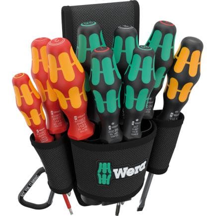 WERA 05136032001 - 9620 - Jeu de tournevis dans pochette ceinture (10 pcs.)