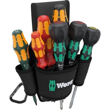 WERA 05300306001 - 9622 - Jeu de tournevis dans pochette ceinture (8 pcs.)