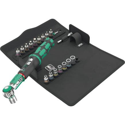 WERA 05136073001 - Safe-Torque A 1 SHK - Clé dynamométrique carrée 1/4" et jeu de douilles (20 pcs.)