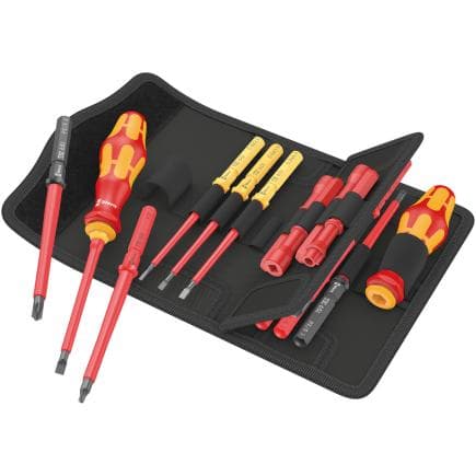 WERA 05006616001 - Kit d’embouts et de porte-embouts Kraftform Kompakt VDE Imperial (18 pièces)