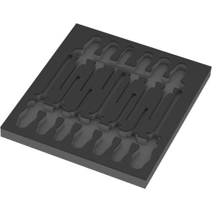 WERA 05137314001 - 9814 - Mousse thermoformée pour tournevis ciseau Set 1 (vide)