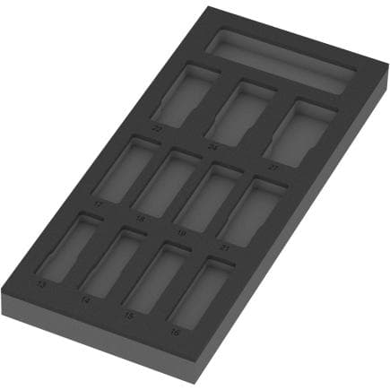 WERA 05137325001 - 9825 - Mousse thermoformée pour Zyklop C, 1/2" (vide)