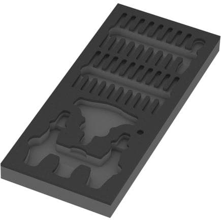 WERA 05137352001 - 9852 - Mousse thermoformée pour Kraftform Kompakt avec fonction cliquet Set 1 (vide)