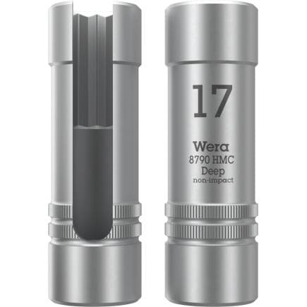 WERA 05138007001 - 8790 HMC Deep - Douilles fendues à tige 1/2"