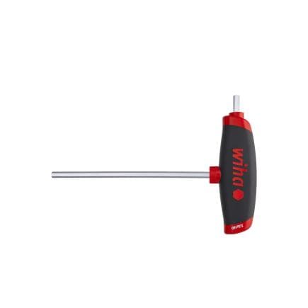 WIHA 45431 - Clé mâle avec manche en T ComfortGrip six pans avec lame latéral et chromé mat
