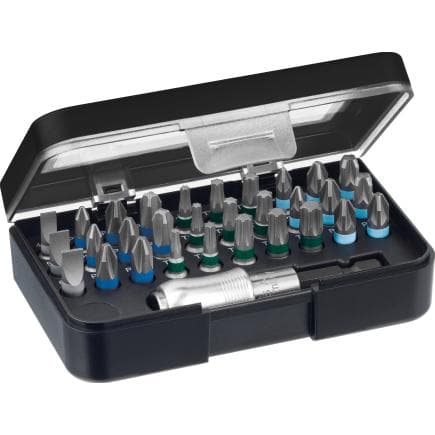 WIHA 41126 - Jeu d'embouts standard 1/4" en boîte avec clip ceinture (31 pcs.)