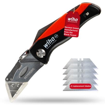 WIHA 45425 - Wiha Couteau pliant avec 6 lames trapézoidales